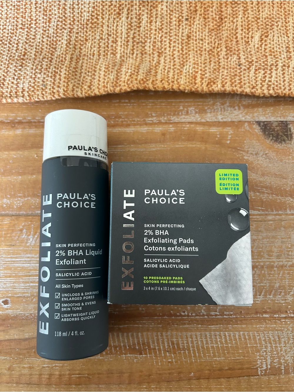 NEW Paula's Choice Exfoliate 2% BHA Liquid Exfoliant in Black & White